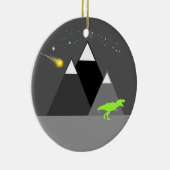 Dinosaur Chaser Keramik Ornament (Rechts)