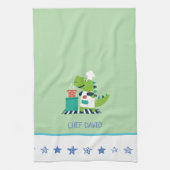 Dinosaur Chef Kitchen Towel Geschirrtuch (Vertikal)