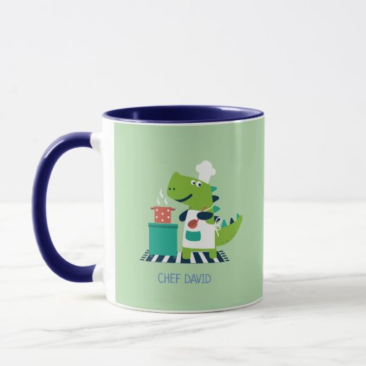 Dinosaur Chef Personalized Mug Tasse (Links)