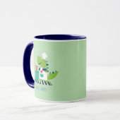 Dinosaur Chef Personalized Mug Tasse (Vorderseite Links)
