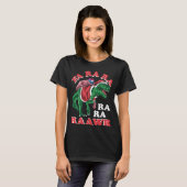 Dinosaur Christmas Fa Ra Rawr Rex Santa Claus T-Shirt (Vorne ganz)