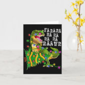 Dinosaur Christmas Fa Ra Rawr Tree Rex Boys Xmas G Karte (Gelbe Blume)