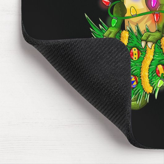 Dinosaur Christmas Fa Ra Rawr Tree Rex Boys Xmas G Mousepad (Ecke)