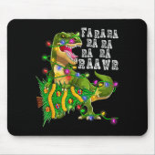Dinosaur Christmas Fa Ra Rawr Tree Rex Boys Xmas G Mousepad (Vorne)