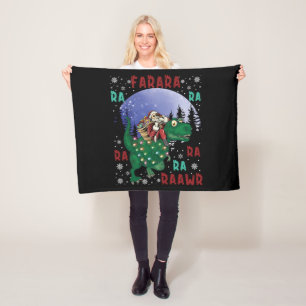 Dinosaur Christmas Fleecedecke