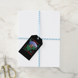 Dinosaur Christmas Geschenkanhänger