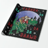 Dinosaur Christmas Geschenkpapier (Ungerollt)