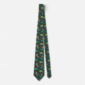 Dinosaur Christmas Neck Tie Krawatte (Vorderseite)