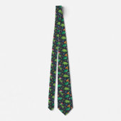 Dinosaur Christmas Neck Tie Krawatte (Rückseite)