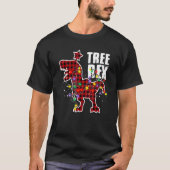 Dinosaur Christmas Pajamas Tree Rex Kostüm Xmas L T-Shirt (Vorderseite)