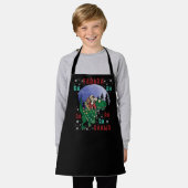 Dinosaur Christmas Schürze (Getragen)
