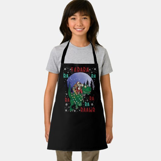 Dinosaur Christmas Schürze (Insitu)