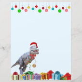 Dinosaur Christmas Stationary (Vorderseite)