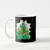 Dinosaur Christmas Tree Cartoons Holiday Tyrannosa Kaffeetasse (Links)