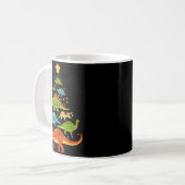 Dinosaur Christmas Tree Dino Trex Dinosaur Lover C Kaffeetasse (Vorderseite Links)