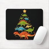 Dinosaur Christmas Tree Dino Trex Dinosaur Lover C Mousepad (Mit Mouse)