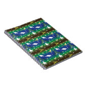 Dinosaur Christmas Tree Notizblock (Rechte Seite)