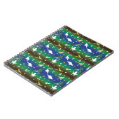 Dinosaur Christmas Tree Notizblock (Linke Seite)