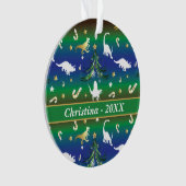 Dinosaur Christmas Tree Ornament (Vorderseite)