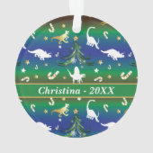 Dinosaur Christmas Tree Ornament (Rückseite)