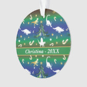 Dinosaur Christmas Tree Ornament (Vorderseite)