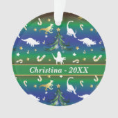 Dinosaur Christmas Tree Ornament (Vorderseite)