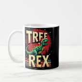 Dinosaur Christmas Tree Rex Men Boys Girls Xmas Li Kaffeetasse (Links)