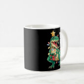 Dinosaur Christmas Tree Rex Pajamas Men Boys Xmas Kaffeetasse (VorderseiteRechts)