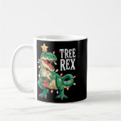Dinosaur Christmas Tree Rex Pajamas Men Boys Xmas  Kaffeetasse (Links)