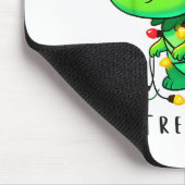 Dinosaur Christmas Tree Rex Pajamas Men Boys Xmas Mousepad (Ecke)