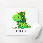 Dinosaur Christmas Tree Rex Pajamas Men Boys Xmas  Mousepad (Mit Mouse)