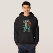 Dinosaur Christmas Tree T-Rex Weihnachten Hoodie (Vorne ganz)
