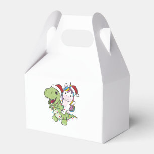 Dinosaur Christmas Unicorn Winter T-Rex Dino Geschenkschachtel