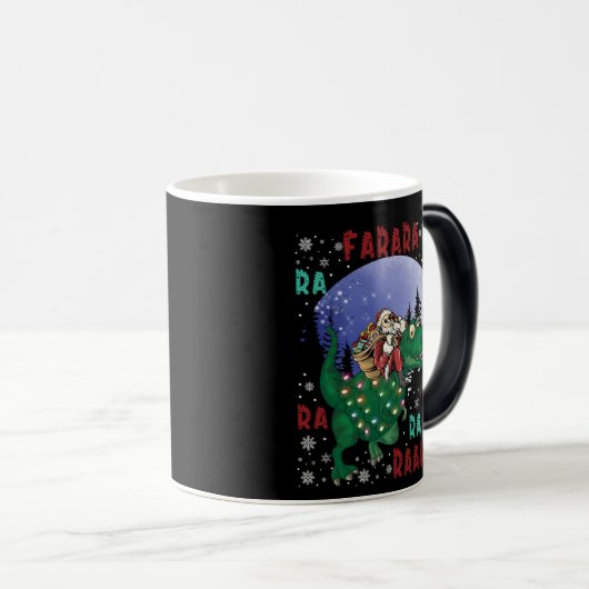 Dinosaur Christmas Verwandlungstasse (VorderseiteRechts)