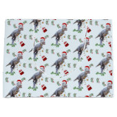 Dinosaur Christmas Wrapping Paper Roll Große Geschenktüte (Vorderseite)
