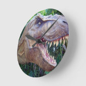 Dinosaur Clock Runde Wanduhr (Winkel)