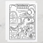 Dinosaur Coloring Page - Carnotaurus (Vorne/Hinten)