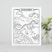 Dinosaur Coloring Page - Juravenator (Stehend Vorderseite)