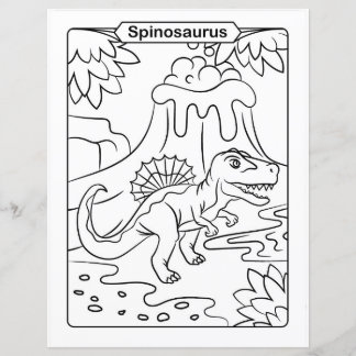 Dinosaur Coloring Page - Spinosaurus