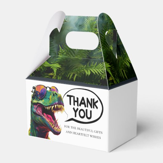 Dinosaur Cool Happy Geschenkschachtel (Rückseite)