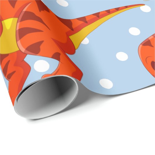 Dinosaur Cool T Rex Boy Geschenkpapier (Rolleneckpunkt)