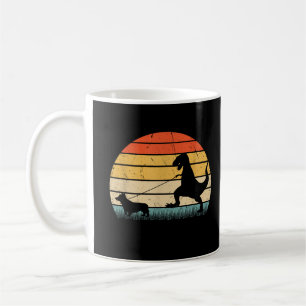 Dinosaur Corgi Hunde Silhouette Vintag Kaffeetasse