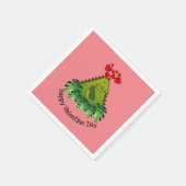 Dinosaur Couple Paper Napkin Serviette (Ecke)
