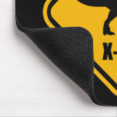 Dinosaur Crossing Street Sign T Rex Mousepad (Ecke)