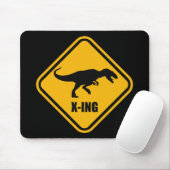 Dinosaur Crossing Street Sign T Rex Mousepad (Mit Mouse)