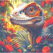 Dinosaur Custom-Cut Vinyl Sticker (Vorderseite)