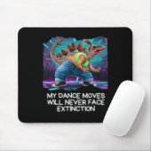 Dinosaur Dance Funny Dancing Dino  Mousepad (Mit Mouse)