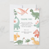 Dinosaur Danke, Card Dankeskarte (Vorderseite)