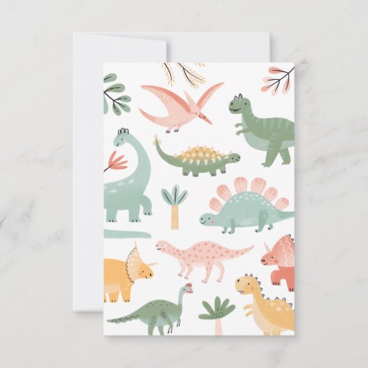 Dinosaur Danke, Card Dankeskarte (Rückseite)