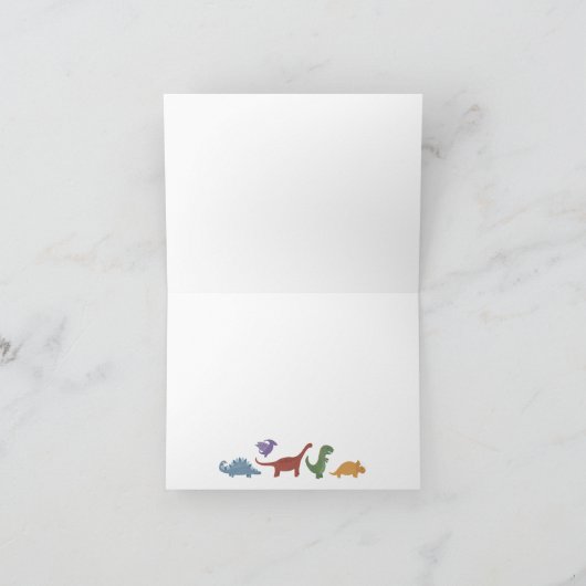 Dinosaur Danke, dass Sie die Karte für Kinder zum (Innenseite)